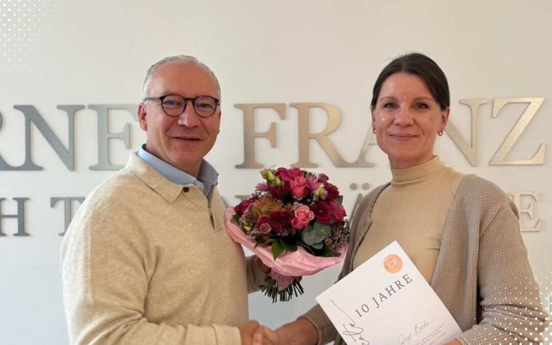 10 Jahre bei CF – herzlichen Glückwunsch