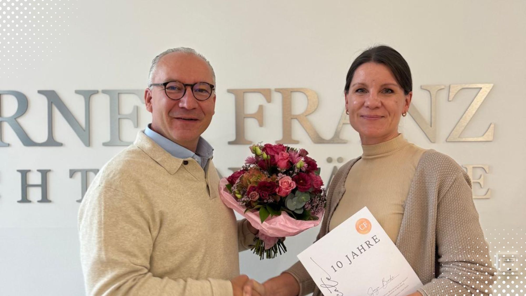 Wir gratulieren Sonja zu 10 Jahren bei CF