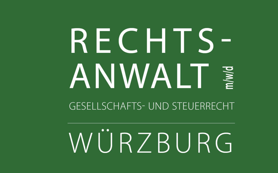 Rechtsanwalt (m/w/d) Gesellschafts-und Steuerrecht