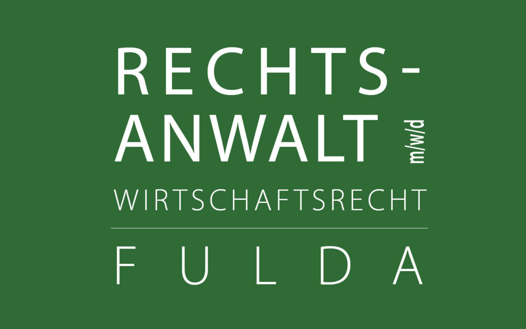 Rechtsanwalt (m/w/d) Wirtschaftsrecht