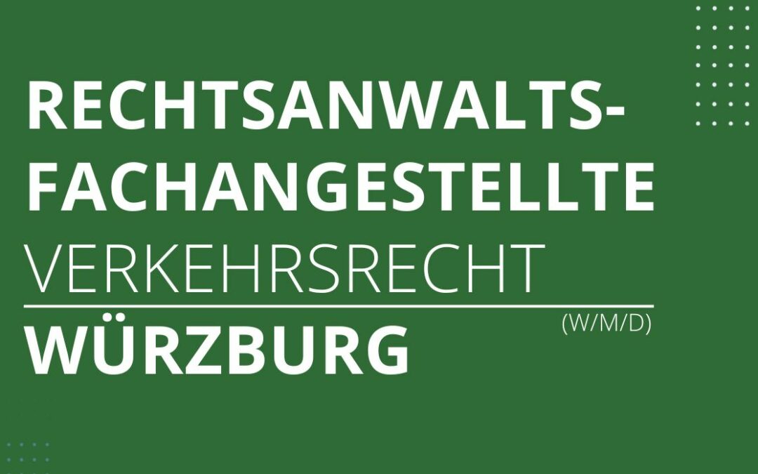 Rechtsanwaltsfachangestellte (w/m/d)