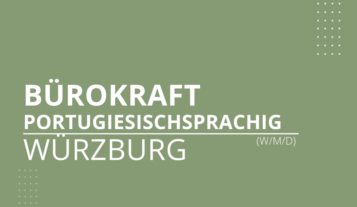 Portugiesischsprechende Bürokraft