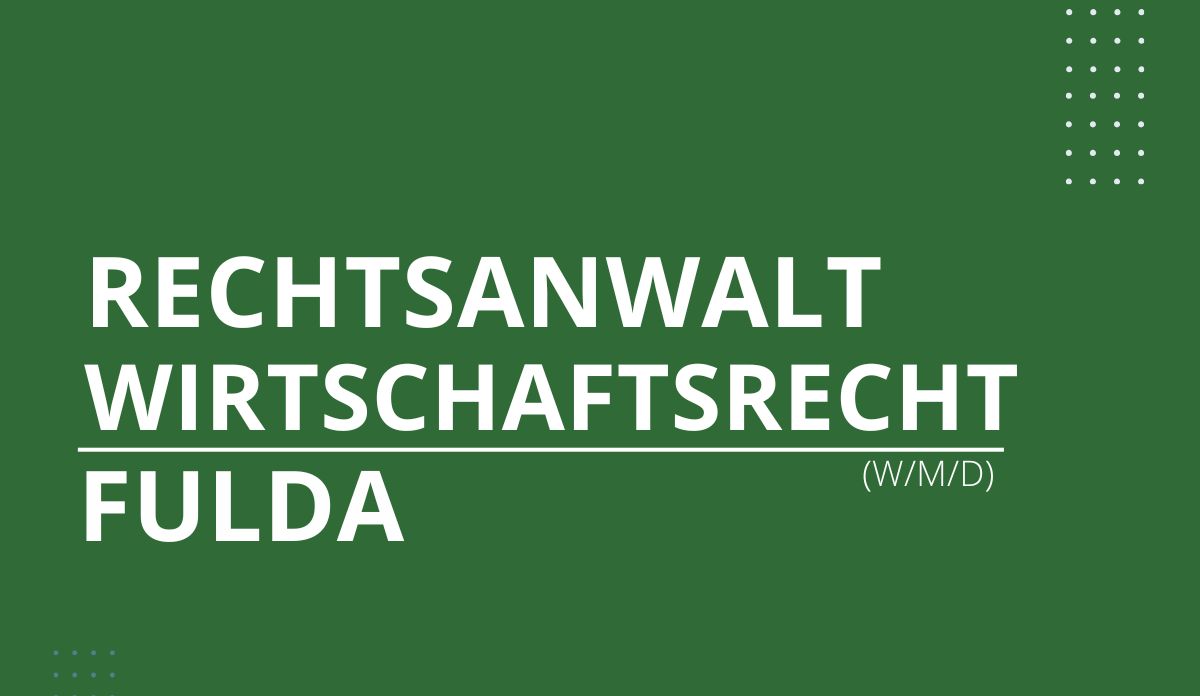 Joabangebot Rechtsanwalt Wirtschaftsrecht